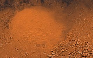 <h1>PIA00416:  Hellas Planitia</h1><div class="PIA00416" lang="en" style="width:800px;text-align:left;margin:auto;background-color:#000;padding:10px;max-height:150px;overflow:auto;"><p>A color image of the Hellas Planitia region of Mars; north toward top. The scene shows the Hellas plain within the 1,800- km-diameter Hellas basin, an ancient impact basin (and the largest basin on Mars) formed when a large projectile (asteroid, comet, meteor) hit the surface.</p><p>This image is a composite of Viking medium-resolution images in black and white and low-resolution images in color. The image extends from latitude 60 degrees S. to 20 degrees S. and from longitude 250 degrees to 320 degrees. Mercator projection is used between latitudes 20 degrees S. and 30 degrees S.; Lambert projection is used below latitude 30 degrees S.</p><p>The exact diameter of the ancient Hellas basin is difficult to determine because large portions of the rim are missing to the northeast and southwest. In addition several large patera or low volcanoes (Tyrrhena, Hadriaca, Amphitrites) occur along or near the rim and their flows have partially buried the older impact deposits. Outside the rim are several large, arcuate, inward-facing escarpments which could be remnants of multiple rings. The plains of Hellas are very complex; fluvial channels drain into the basin and the plains have been described as being a mixture of fluvial, lacustrine, glacial, eolian, and volcanic deposits. Frequent dust storms occur within the basin.</p><br /><br /><a href="http://photojournal.jpl.nasa.gov/catalog/PIA00416" onclick="window.open(this.href); return false;" title="Voir l'image 	 PIA00416:  Hellas Planitia	  sur le site de la NASA">Voir l'image 	 PIA00416:  Hellas Planitia	  sur le site de la NASA.</a></div>